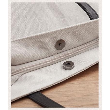 No.9956 日系文青帆布包女肩背包側背包手提包慵懶風素色復古簡約大容量帆布袋子母包大方包2way附化妝小包學生OL-細節圖8