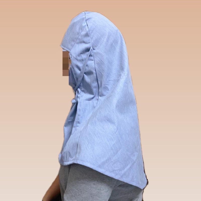 【桂花精選】🔥新開幕🔥包臉帽 布包帽 材城出品 吸汗 防塵防曬 工作包帽-細節圖3