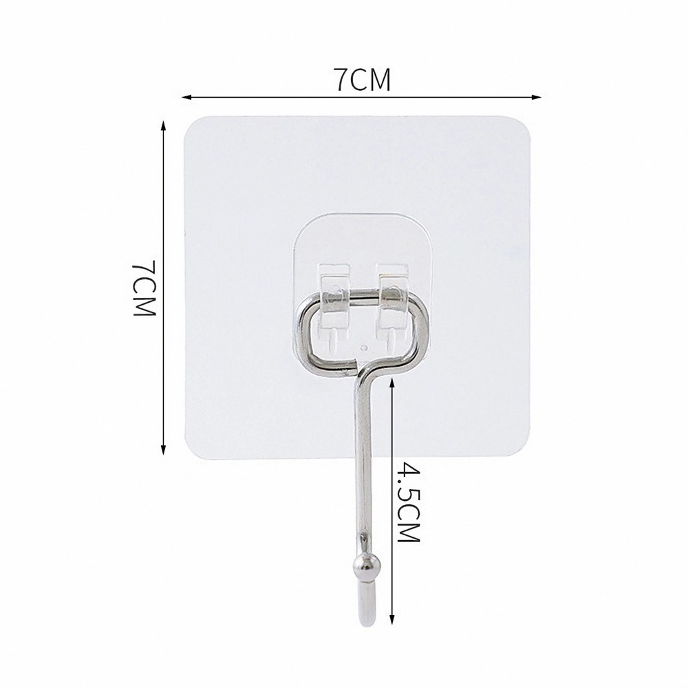 🌸W🌸強力透明免釘掛勾 掛勾 掛勾貼片 透明掛勾 掛鉤 強力掛鉤 置物架貼片 浴室掛鉤 廚房掛勾 免釘掛勾 黏貼掛勾-細節圖6
