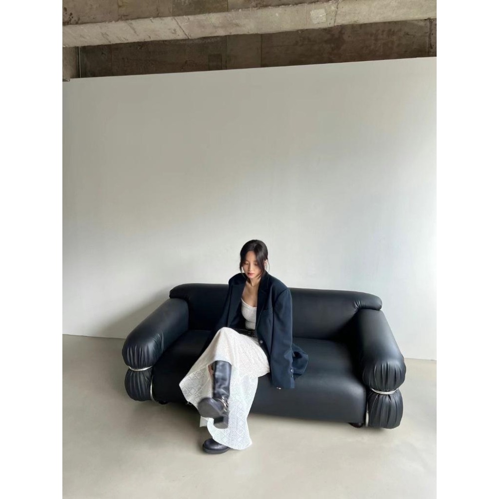 《HSS 韓國代購》正韓 🇰🇷 東大門 細肩針織透感背心/透膚蕾絲彈性魚尾長裙(含內襯）-細節圖5