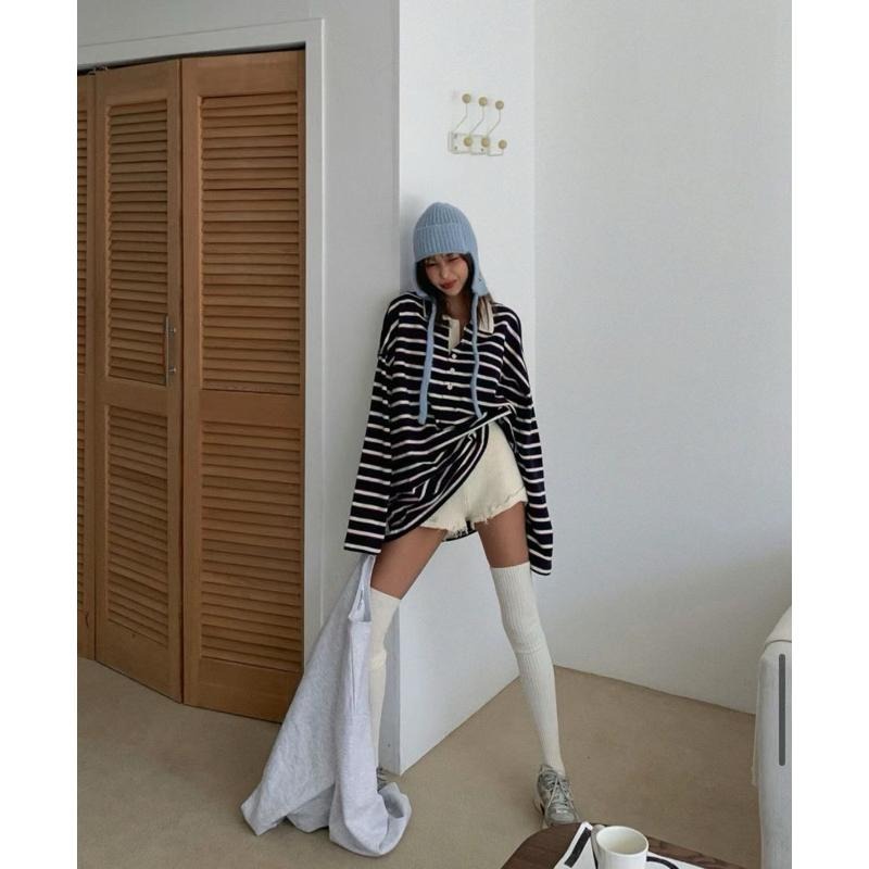 【Chichic Girl 齊克女孩】 針織破損感不修邊針織短褲-細節圖9