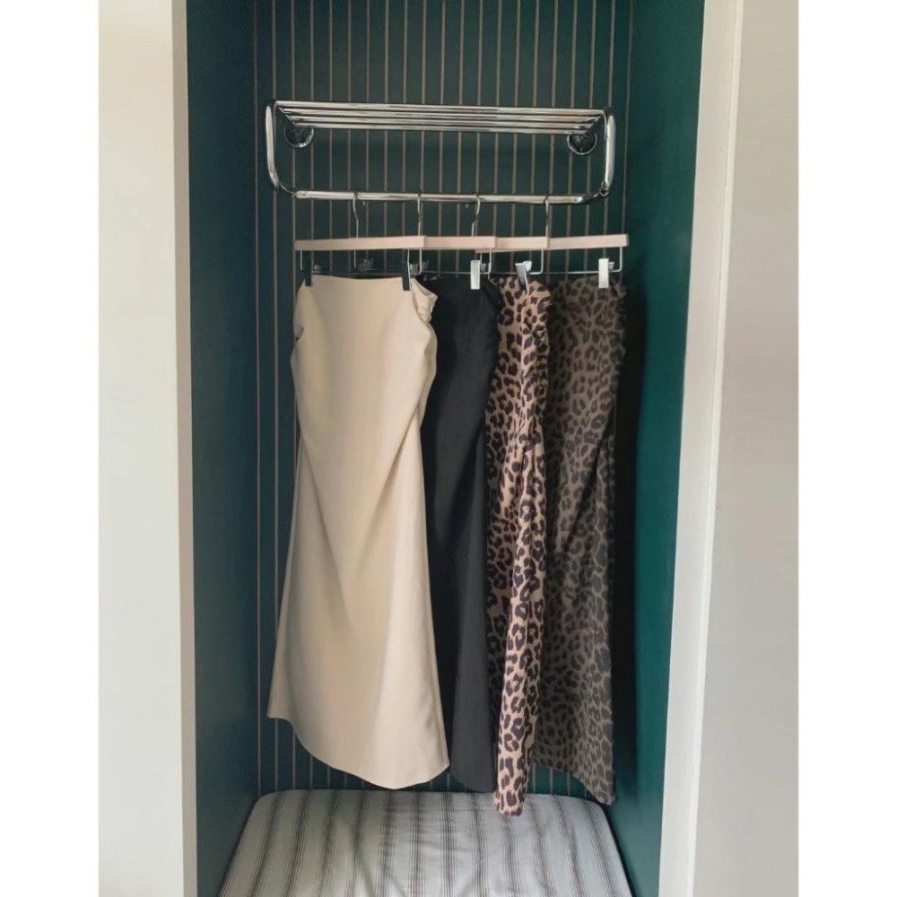 《HSS 韓國代購》正韓 🇰🇷 東大門 修身豹紋/純色 包臀開衩 長裙-細節圖6