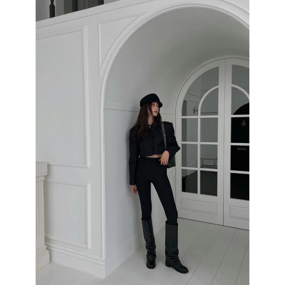 《HSS 韓國代購》正韓 🇰🇷 東大門 皮革長筒靴褲靴-細節圖3