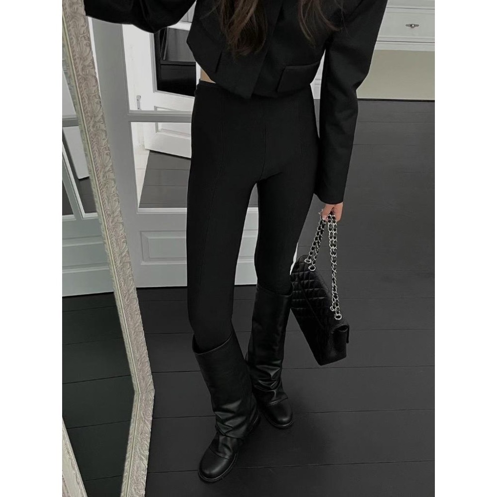 《HSS 韓國代購》正韓 🇰🇷 東大門 皮革長筒靴褲靴-細節圖6