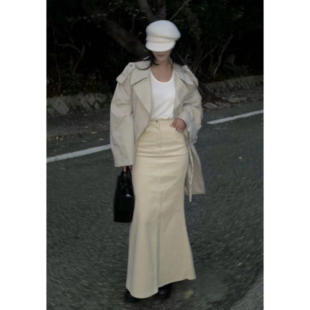 《HSS 韓國代購》正韓 🇰🇷 東大門 顯瘦極美燈芯絨魚尾裙-細節圖7