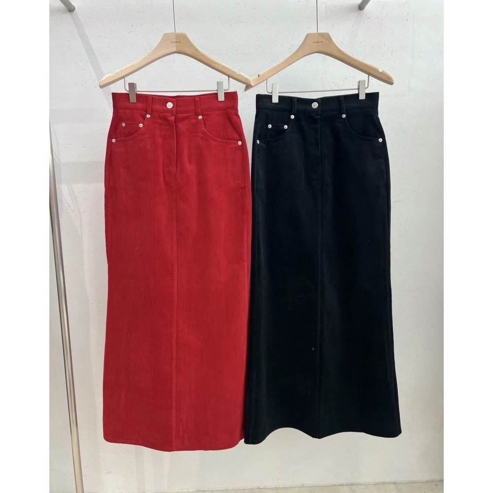 《HSS 韓國代購》正韓 🇰🇷 東大門 顯瘦極美燈芯絨魚尾裙-細節圖10