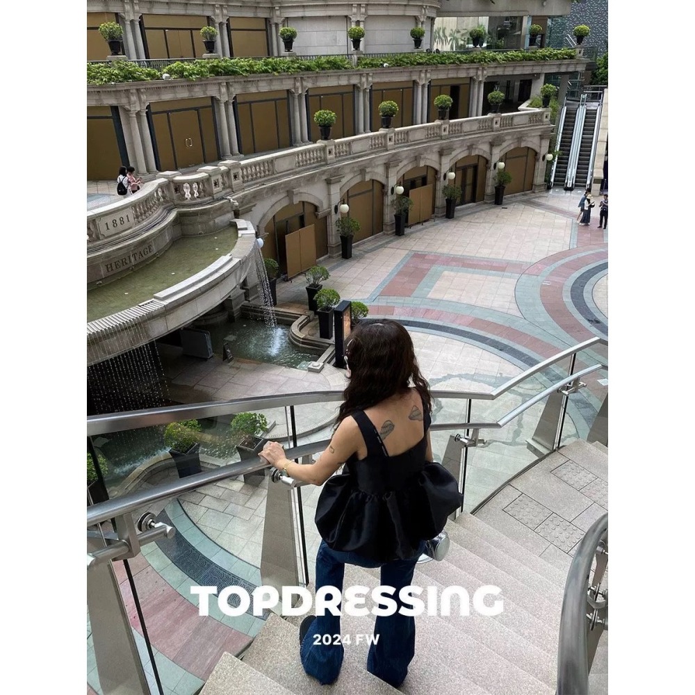 《HSS 韓國代購》正韓 🇰🇷 東大門 花苞吊帶背心裙上衣-細節圖4