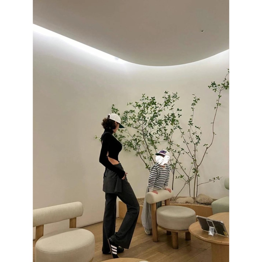 《HSS 韓國代購》正韓 🇰🇷 東大門 設計感長褲裙子-細節圖2