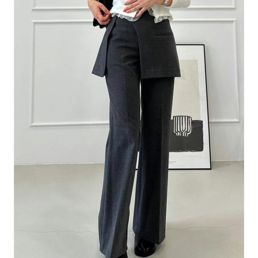 《HSS 韓國代購》正韓 🇰🇷 東大門 設計感長褲裙子-細節圖5