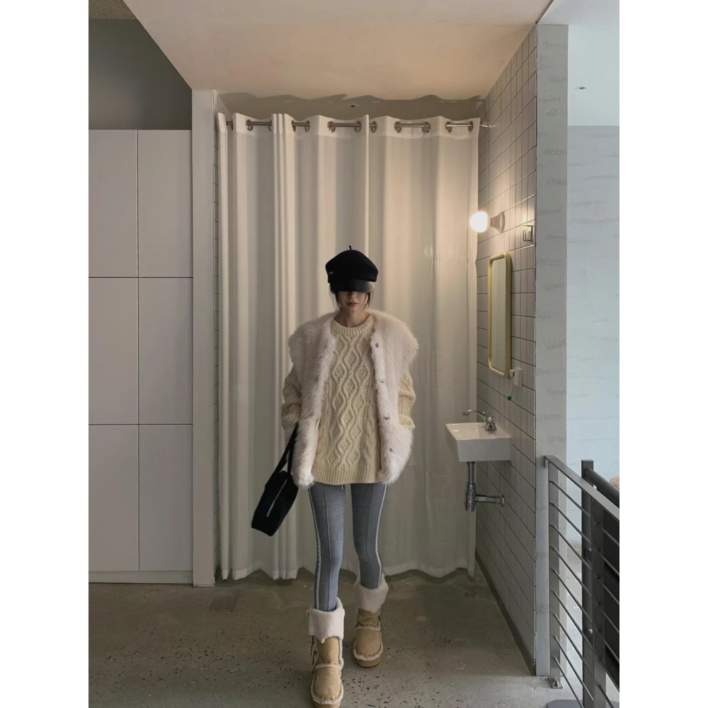 《HSS韓國代購》正韓 🇰🇷 東大門 抽繩條紋彈力內搭褲-細節圖3