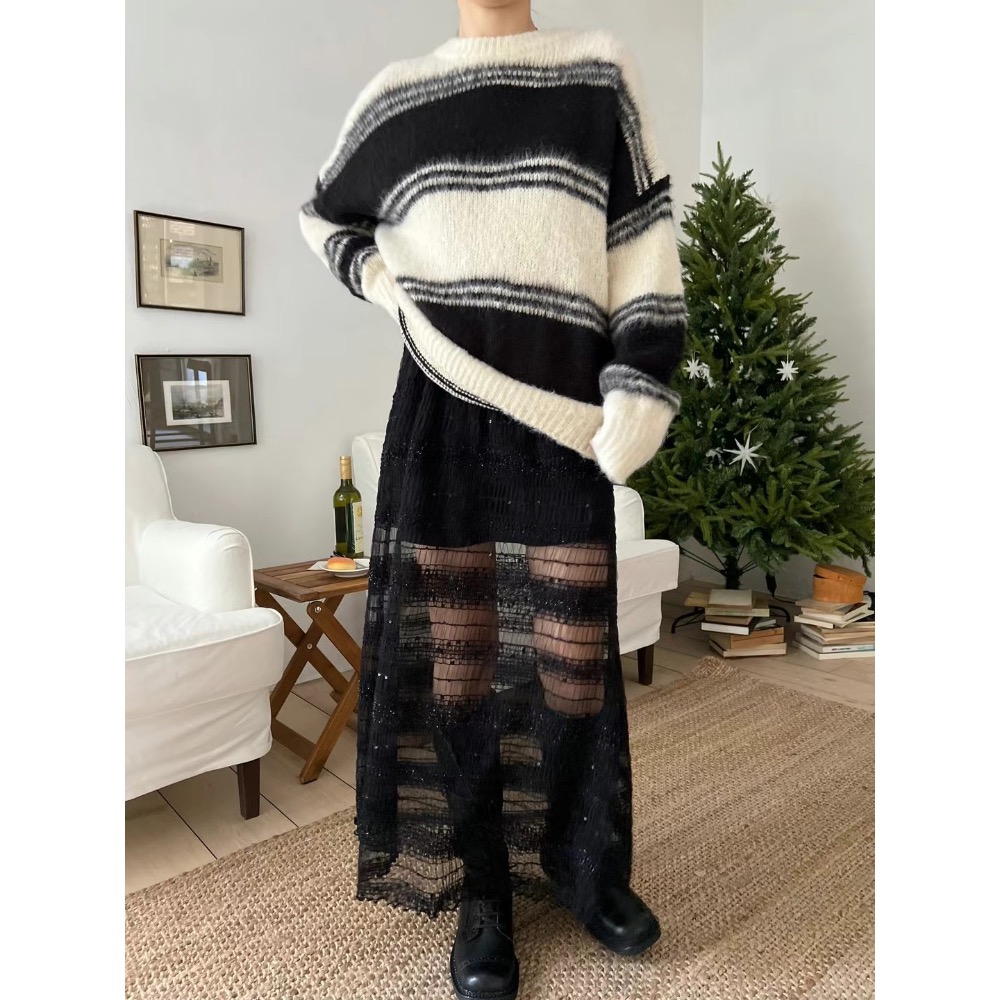 《HSS 韓國代購》正韓 🇰🇷 東大門  星空點點鏤空透視紗裙短裙內襯-細節圖8