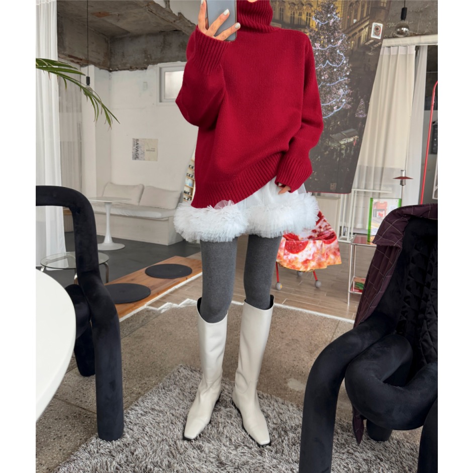 《HSS 韓國代購》正韓 🇰🇷 東大門  MayMay款 鬆緊腰立體裙擺蓬蓬裙 透紗短裙 褲裙-細節圖2