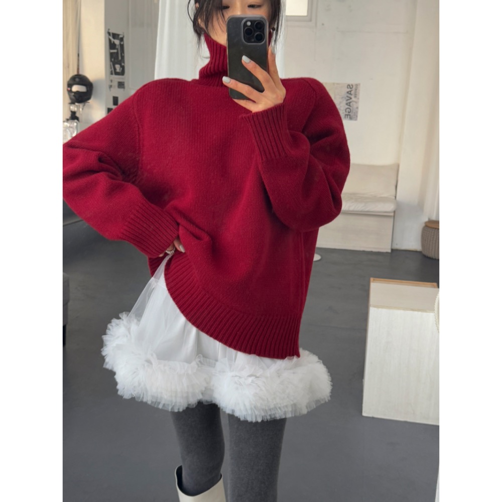 《HSS 韓國代購》正韓 🇰🇷 東大門  MayMay款 鬆緊腰立體裙擺蓬蓬裙 透紗短裙 褲裙-細節圖3