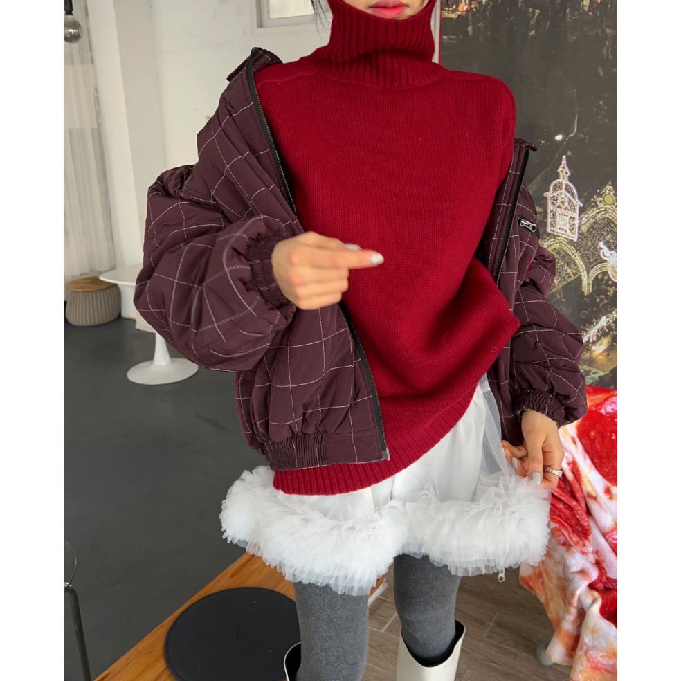 《HSS 韓國代購》正韓 🇰🇷 東大門  MayMay款 鬆緊腰立體裙擺蓬蓬裙 透紗短裙 褲裙-細節圖4