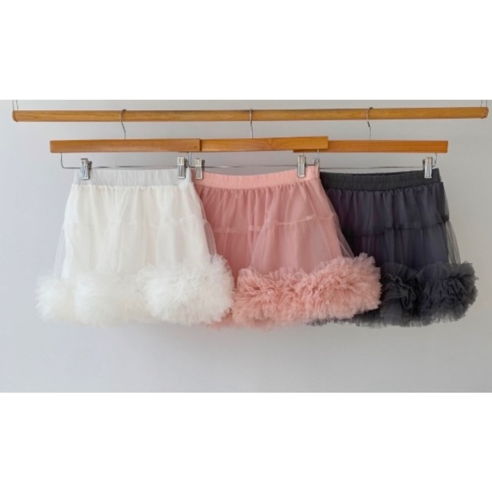 《HSS 韓國代購》正韓 🇰🇷 東大門  MayMay款 鬆緊腰立體裙擺蓬蓬裙 透紗短裙 褲裙-細節圖11