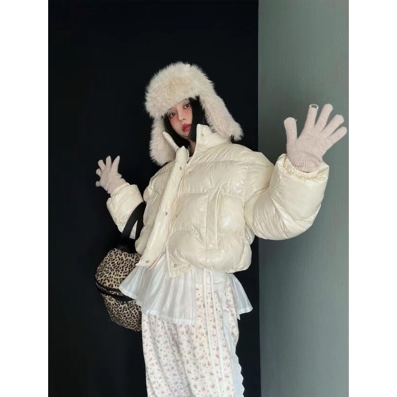 24hr現貨在台《HSS 韓國代購》正韓 🇰🇷 東大門 糖果色霧面/復古漆皮亮面 保暖禦寒高含量羽絨棉外套-細節圖5