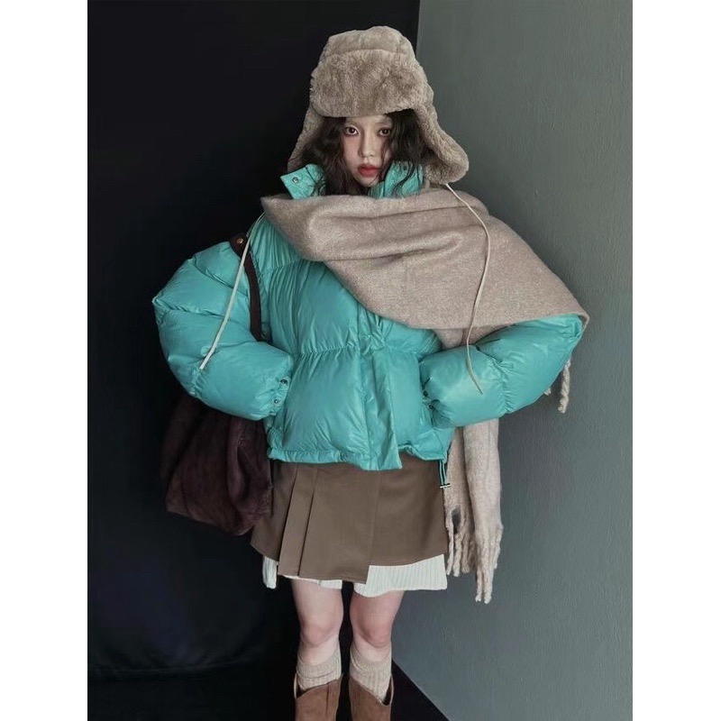 24hr現貨在台《HSS 韓國代購》正韓 🇰🇷 東大門 糖果色霧面/復古漆皮亮面 保暖禦寒高含量羽絨棉外套-細節圖6