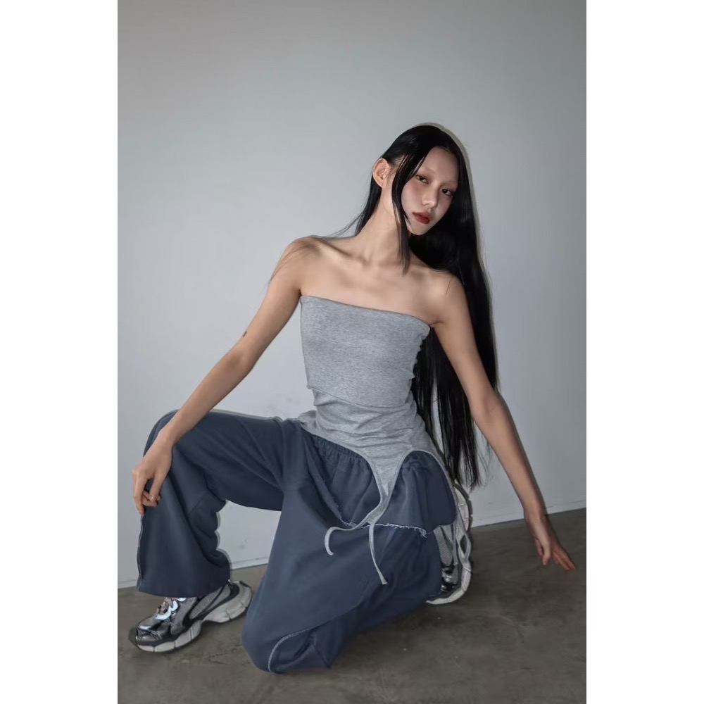 《HSS 韓國代購》正韓 🇰🇷 東大門  下擺造型吊帶平口背心-細節圖6