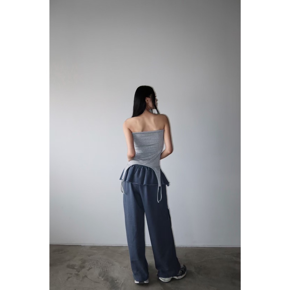 《HSS 韓國代購》正韓 🇰🇷 東大門  下擺造型吊帶平口背心-細節圖9