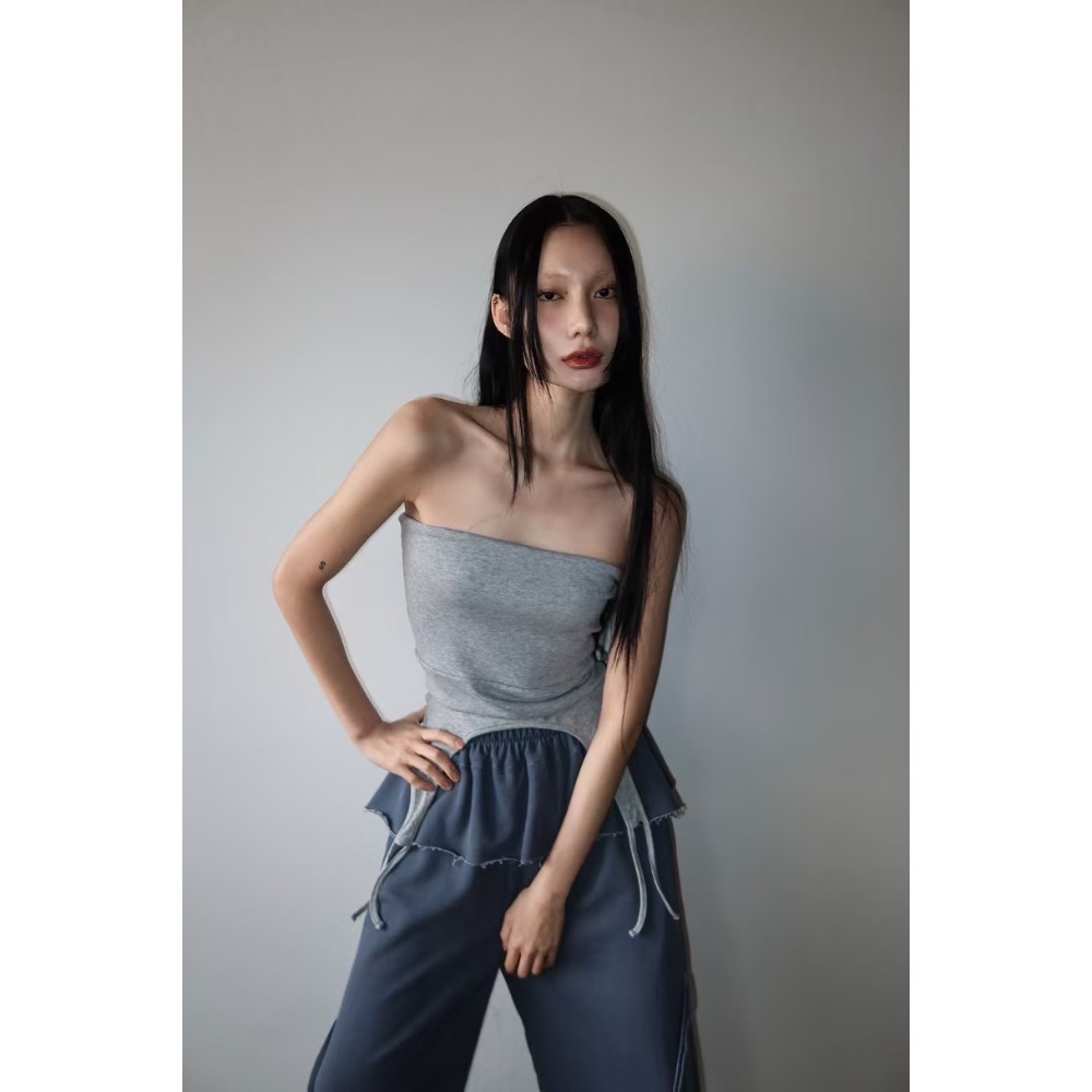 《HSS 韓國代購》正韓 🇰🇷 東大門  下擺造型吊帶平口背心-細節圖10