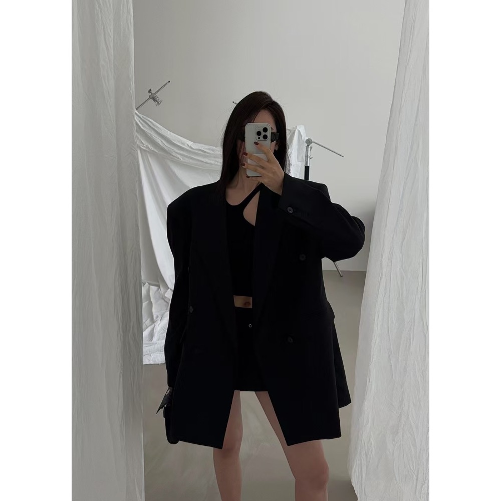 《HSS 韓國代購》正韓 🇰🇷 東大門  SOMERZ 廓形長版西裝外套-細節圖2