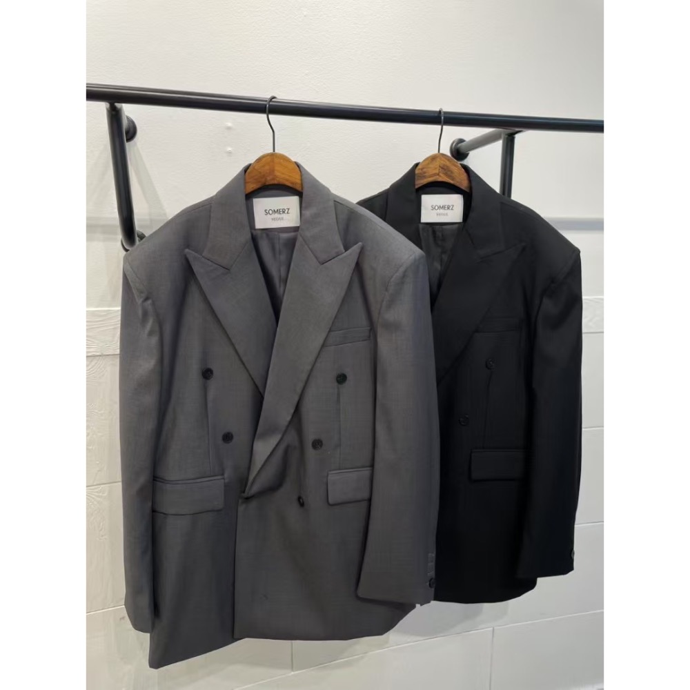 《HSS 韓國代購》正韓 🇰🇷 東大門  SOMERZ 廓形長版西裝外套-細節圖8