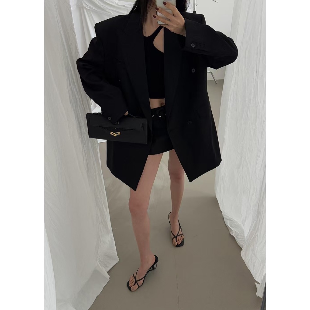 《HSS 韓國代購》正韓 🇰🇷 東大門  SOMERZ 廓形長版西裝外套-規格圖8