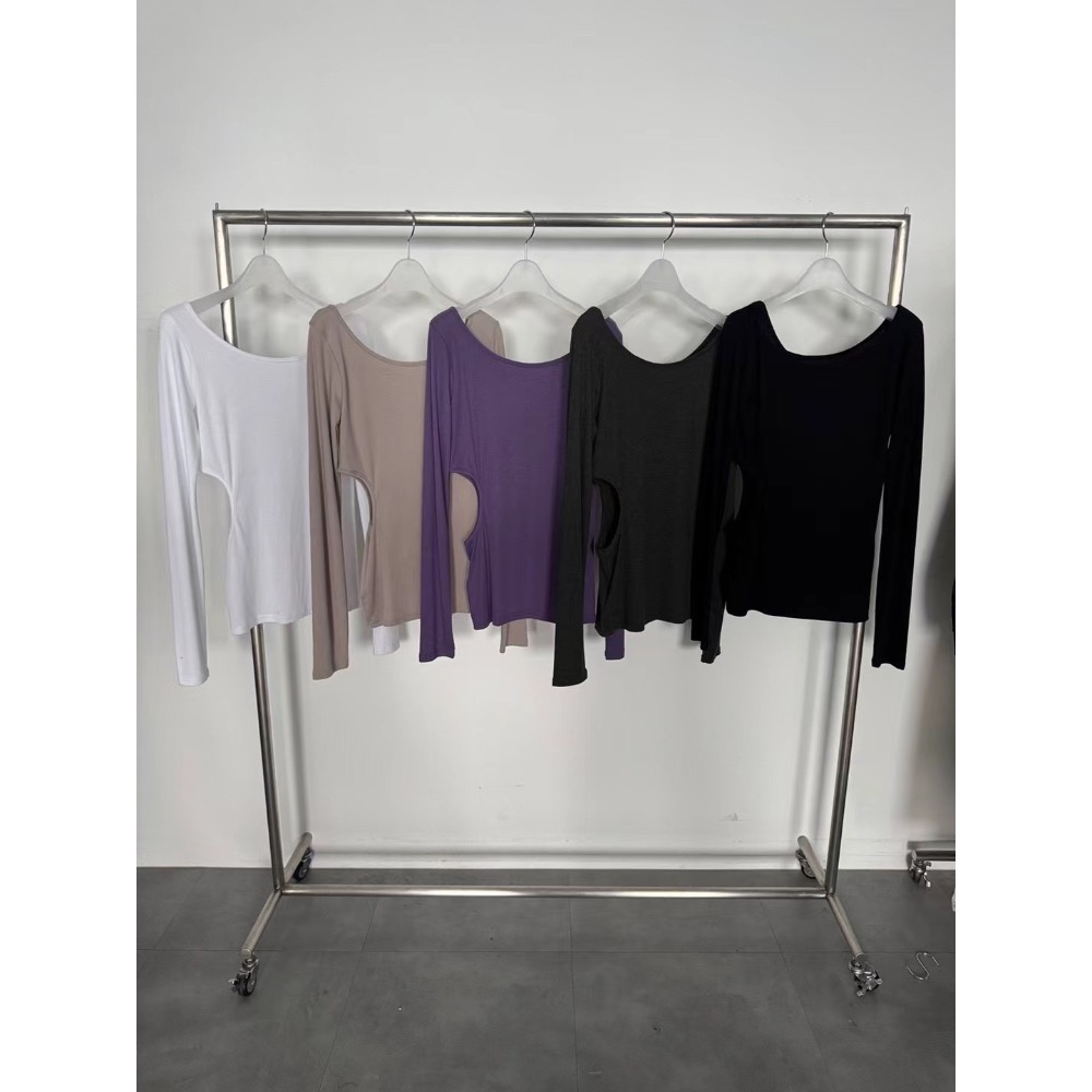 《HSS 韓國代購》正韓 🇰🇷 東大門  MayMay款 側腰鏤空純色長袖上衣-細節圖11