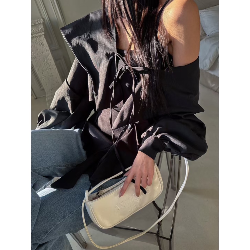 《HSS 韓國代購》正韓 🇰🇷 東大門 短版慵懶休閒大翻領大帽型 微性感連帽罩衫外套-規格圖10