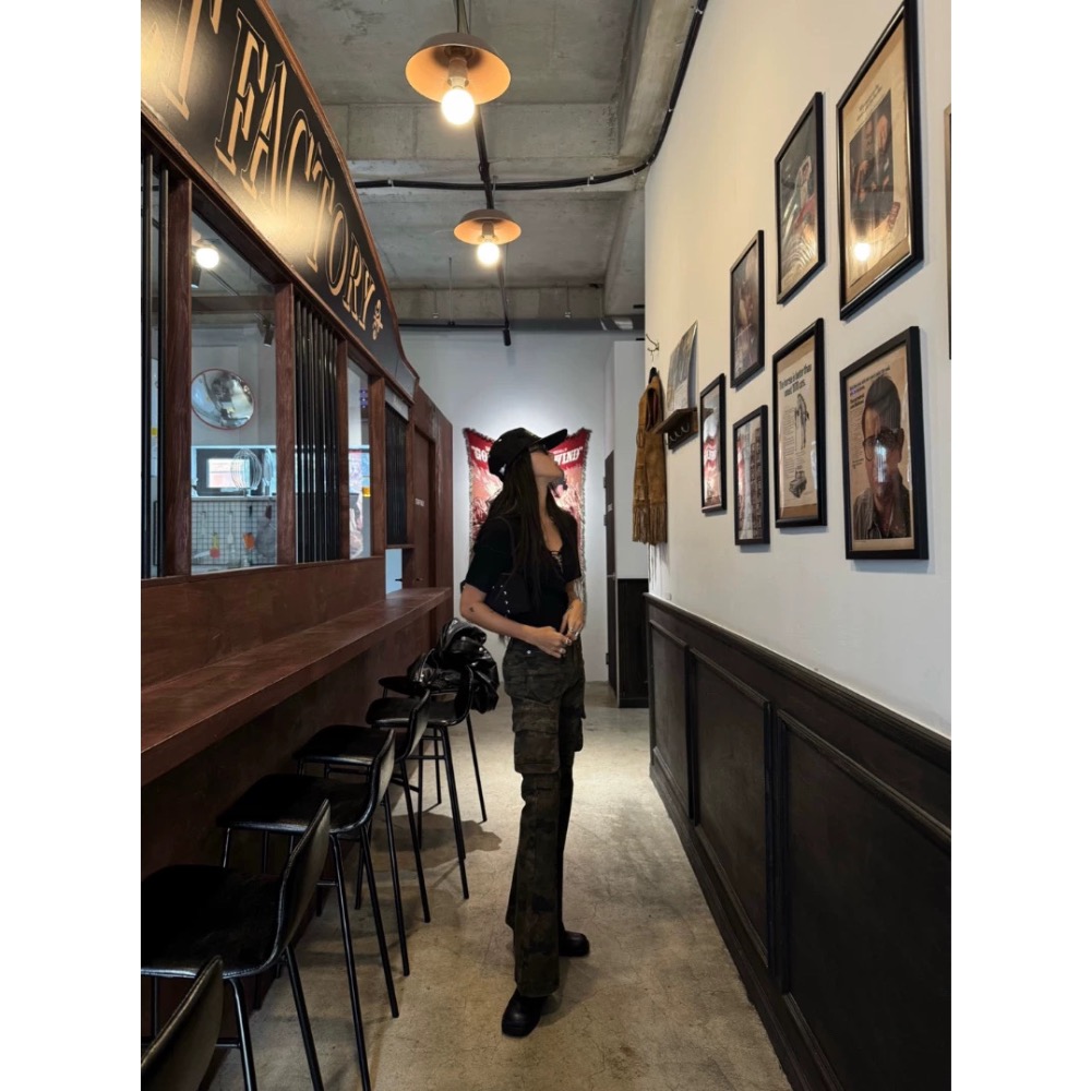 《HSS 韓國代購》正韓 🇰🇷 東大門 迷彩微喇叭工裝褲-細節圖9