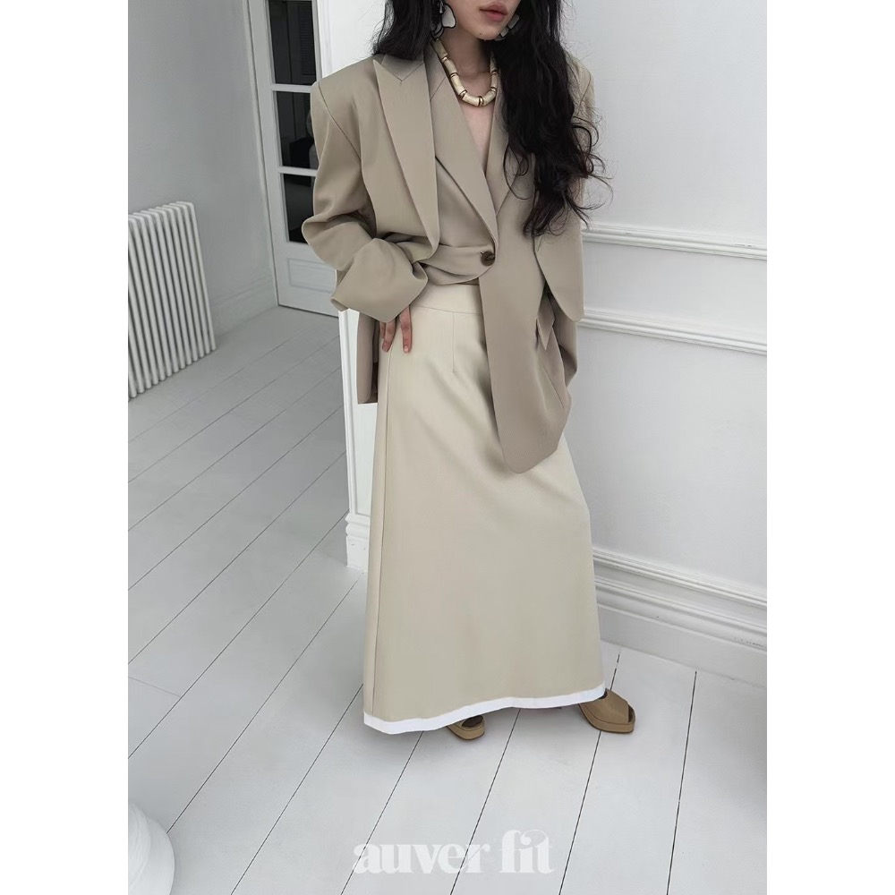 《HSS 韓國代購》正韓 🇰🇷 東大門 短版側縮口西裝外套/西裝式背心外套-細節圖5