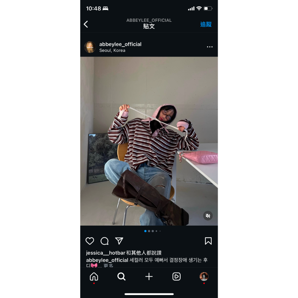 《HSS 韓國代購》正韓 🇰🇷 東大門 連帽老爹Polo條紋衫 復古古著風-細節圖5