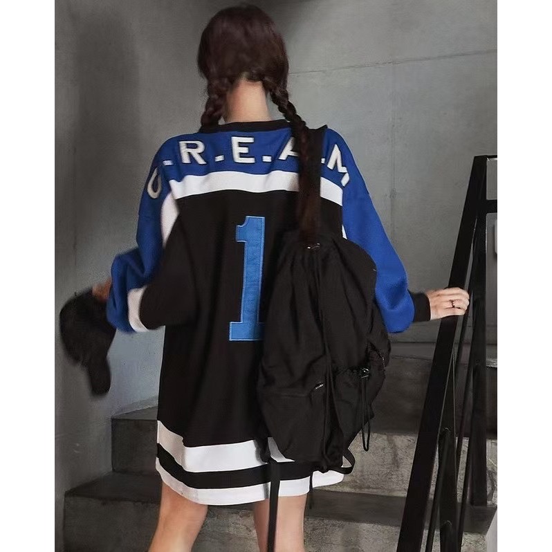 《HSS 國際代購》韓國代購 正韓 🇰🇷 東大門 V領大學T微性感下半身失蹤 男友風球衣 棒球球衣-細節圖4