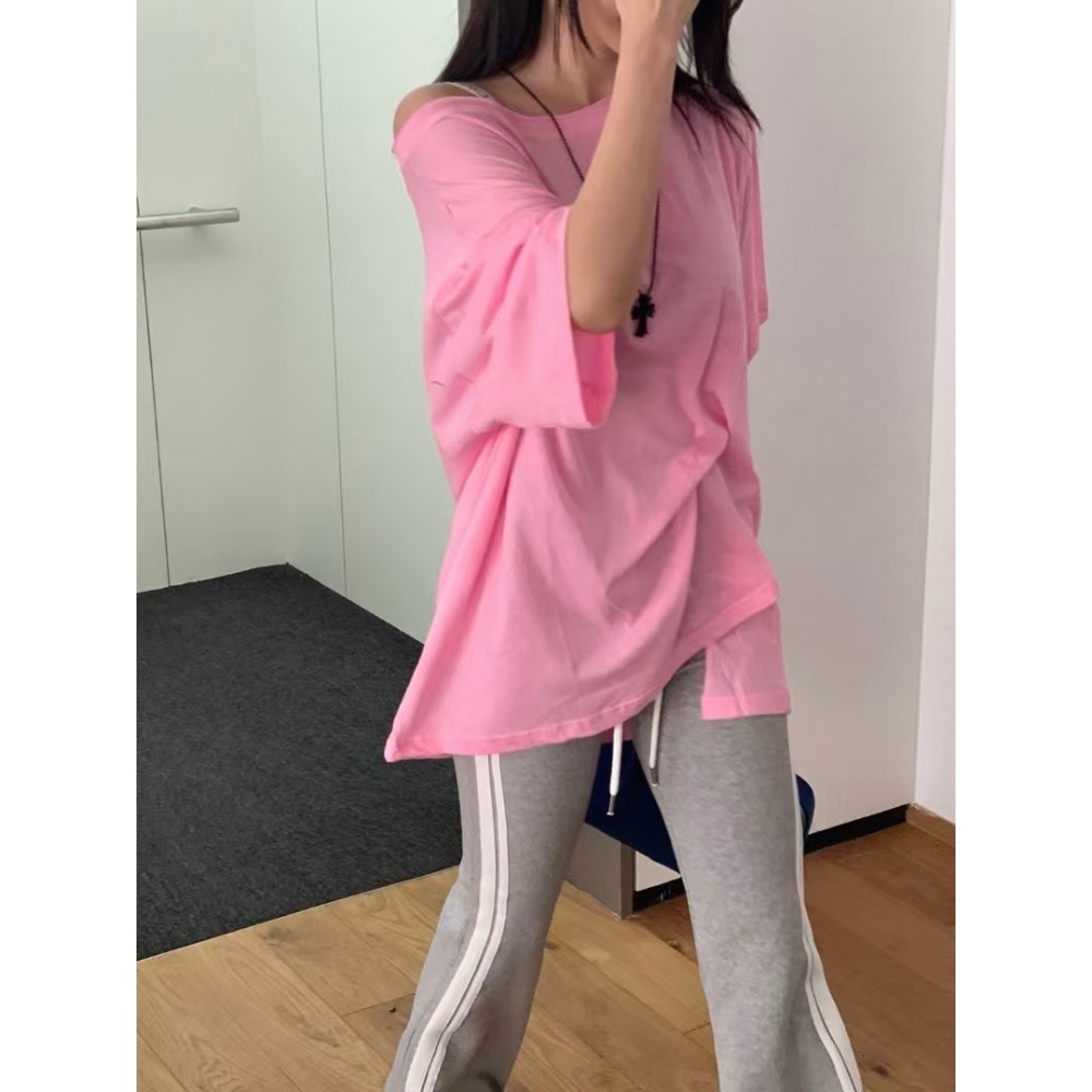 《HSS 韓國代購》正韓 🇰🇷 東大門 Revecite 側白線條微性感曲線彈力顯修長 鬆緊腰休閒棉褲 喇叭褲-細節圖10