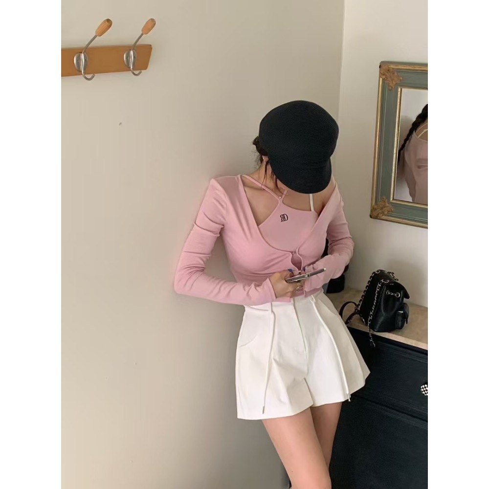 《HSS正韓空運代購》 🇰🇷 東大門 細肩繞脖背心+小外套/後鬆緊開叉高腰長裙-規格圖11