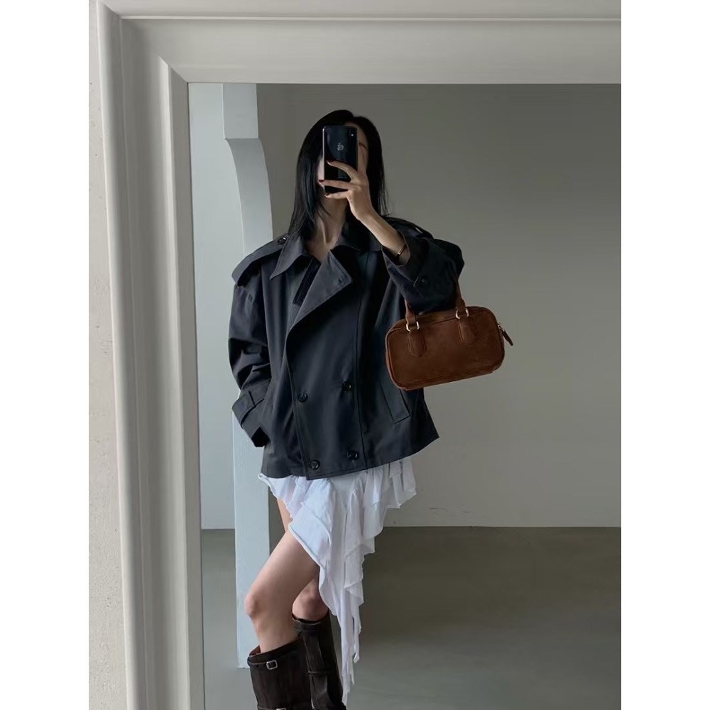 《HSS韓國代購》正韓 🇰🇷 東大門 VERANDA 細肩下擺不規則荷葉連身裙長洋裝ㄧㄚ-細節圖6