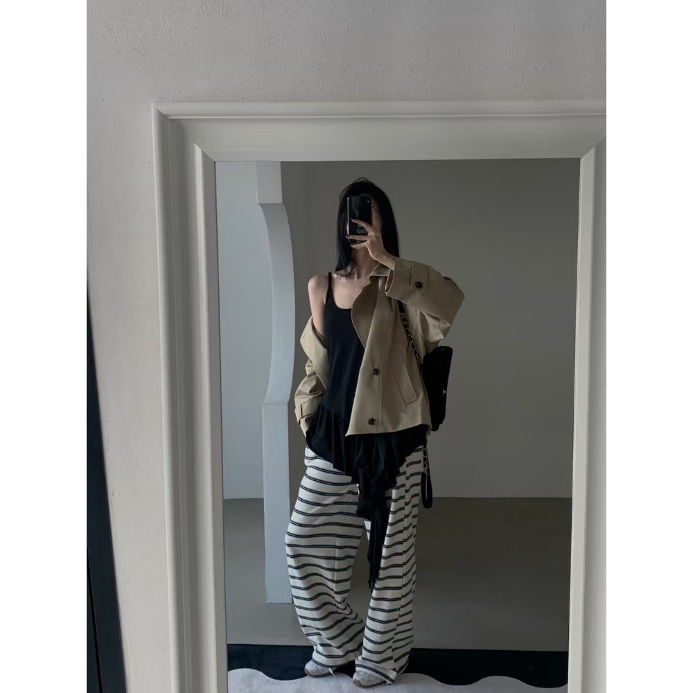 《HSS韓國代購》正韓 🇰🇷 東大門 VERANDA 細肩下擺不規則荷葉連身裙長洋裝ㄧㄚ-細節圖8