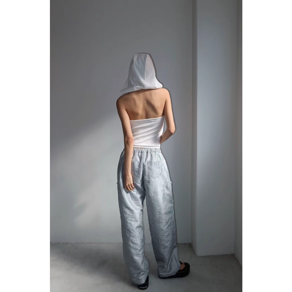 《HSS 正韓空運代購》 🇰🇷 東大門 連帽 露背 純色 背心-細節圖3