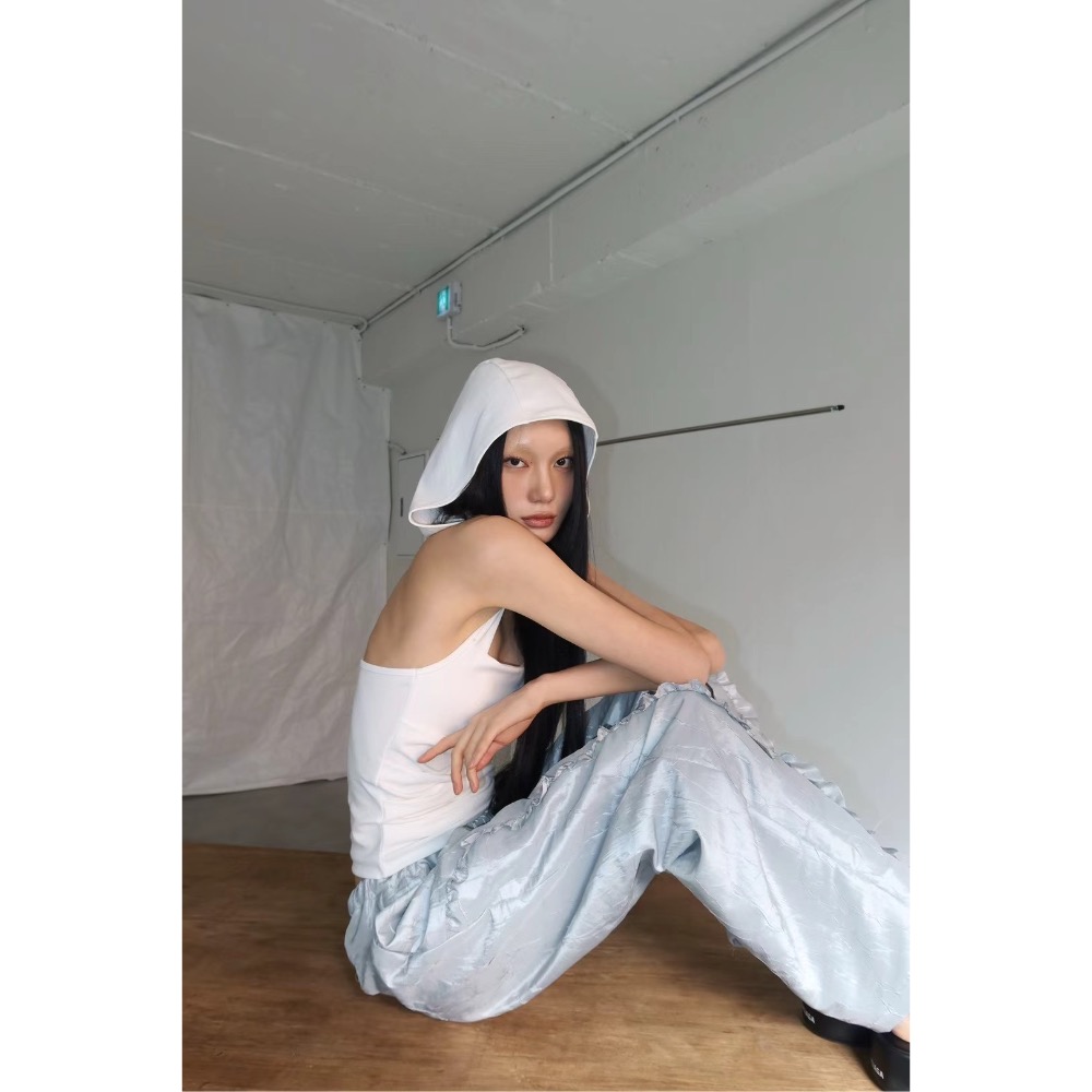 《HSS 正韓空運代購》 🇰🇷 東大門 連帽 露背 純色 背心-規格圖6