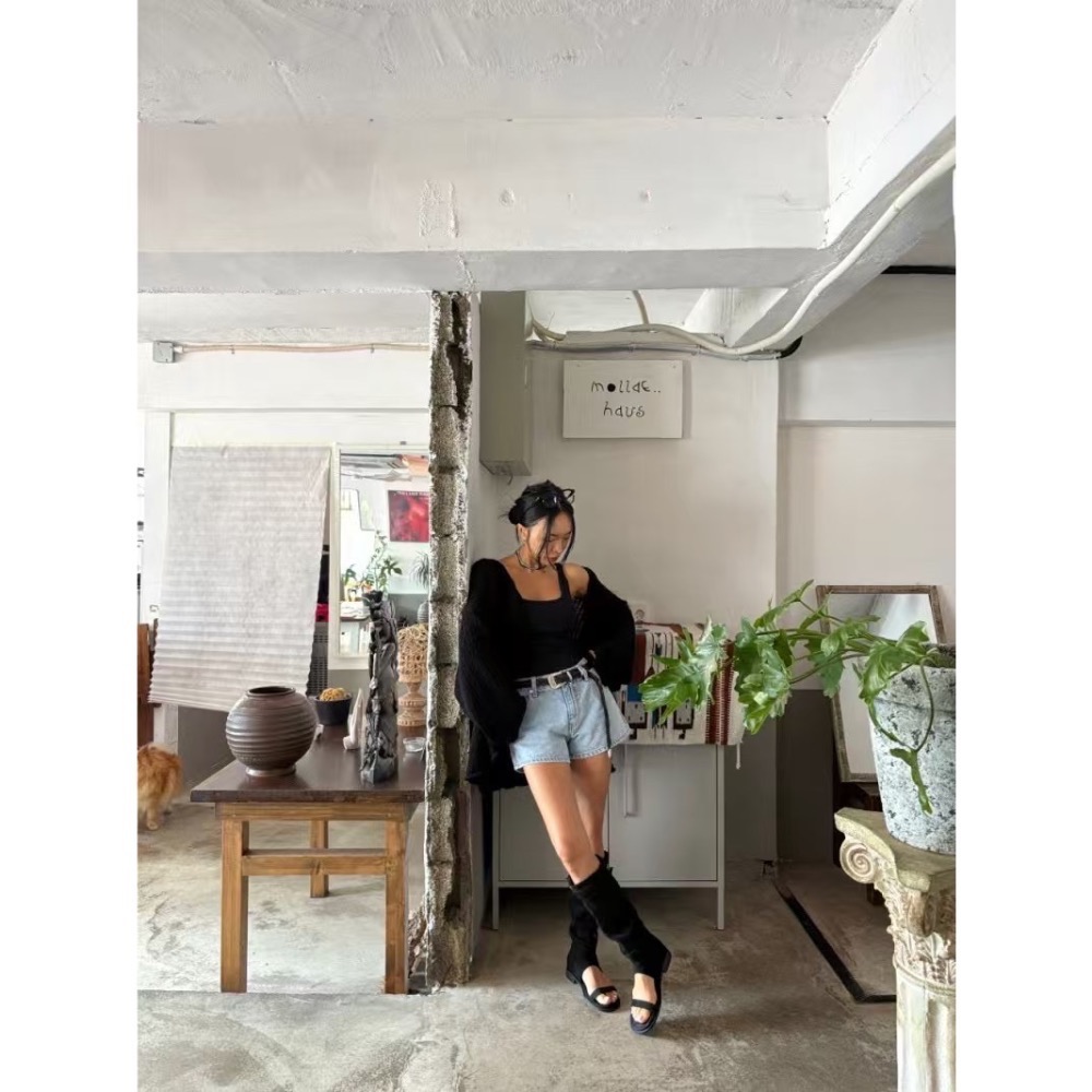 《HSS正韓空運代購》 🇰🇷 東大門 金屬貝殼紋編織皮革皮帶-細節圖5