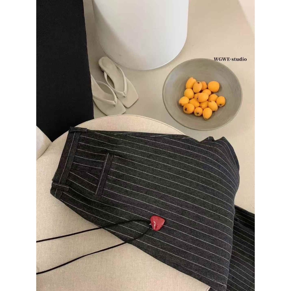 HSS選品系列🖤【Chichic Girl 齊克女孩】 高腰黑灰寬鬆西裝褲-細節圖7