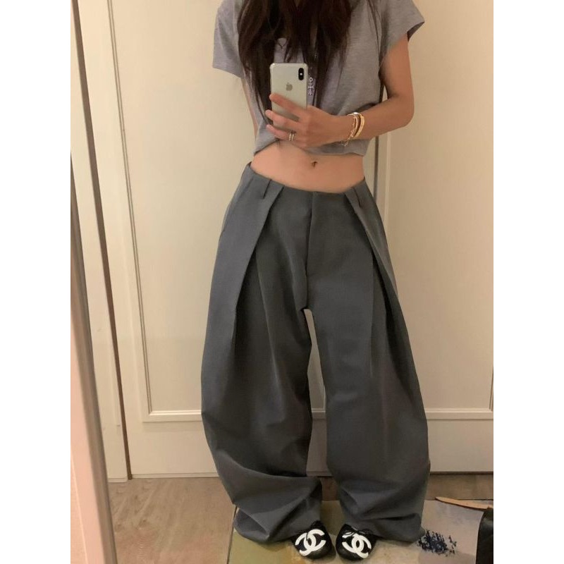 Twins 🇰🇷 韓國代購 東大門 正韓 早秋款 大抓摺西裝長褲-規格圖9