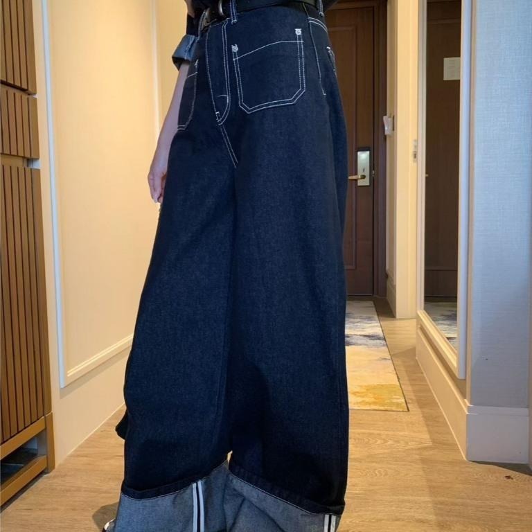 Twins 🇰🇷 韓國代購 東大門 正韓 早秋款 白線壓扣單寧襯衫/白線壓扣單寧襯衫 套裝-細節圖6