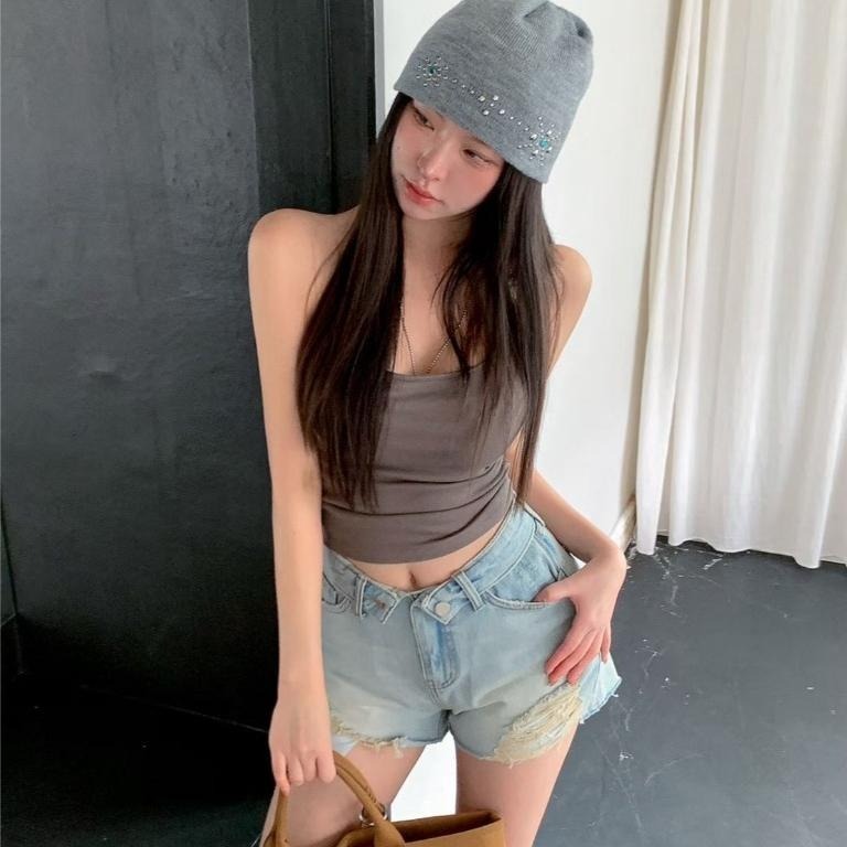 Twins 🇰🇷 韓國代購 東大門 正韓 早秋款 繞脖美背bra背心(罩杯不可拆)-細節圖8