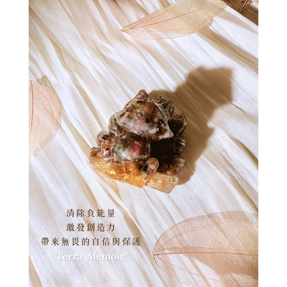 【結緣九尾狐】彩碧璽／東陵玉／彩螢石-細節圖4
