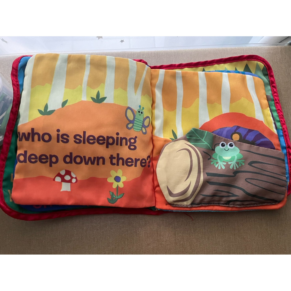 ΨPANDA清Ψ 拉梅茲 LAMAZE 響紙布書 PEEK-A-BOO FOREST 立體布書 動物彩色布書-細節圖3