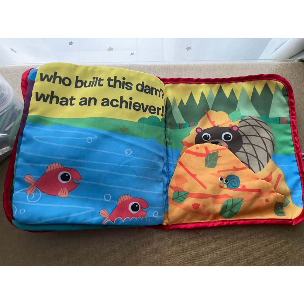 ΨPANDA清Ψ 拉梅茲 LAMAZE 響紙布書 PEEK-A-BOO FOREST 立體布書 動物彩色布書-細節圖4