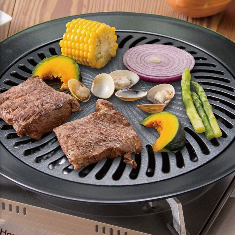 HKR-050 妙管家不沾烤盤 烤盤 居家燒烤 燒烤 無煙烤盤 烤肉 露營 野營 瓦斯爐烤盤 野餐 好清洗 中秋節烤肉-細節圖3