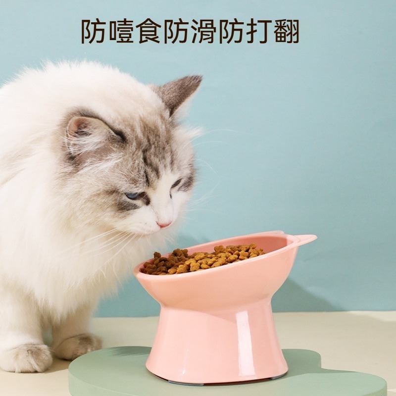 餵食碗 飼料碗 貓碗 狗碗 寵物碗 高腳碗 護頸碗 斜口止滑碗 飯碗 貓食盆 寵物高腳碗 寵物護頸碗 護頸貓碗-細節圖5