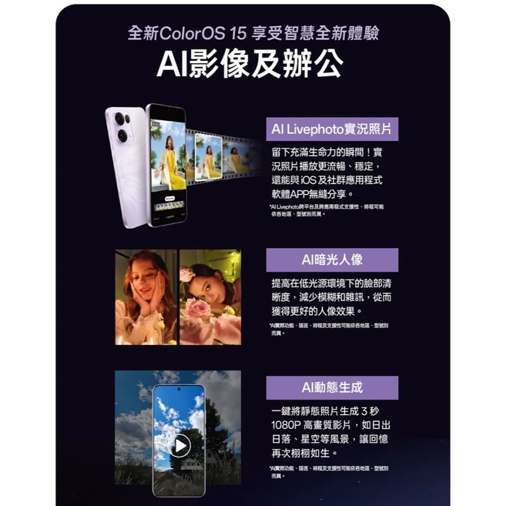 【領券再折】OPPO Reno13 (12G/512G) 台灣原廠公司貨-細節圖3